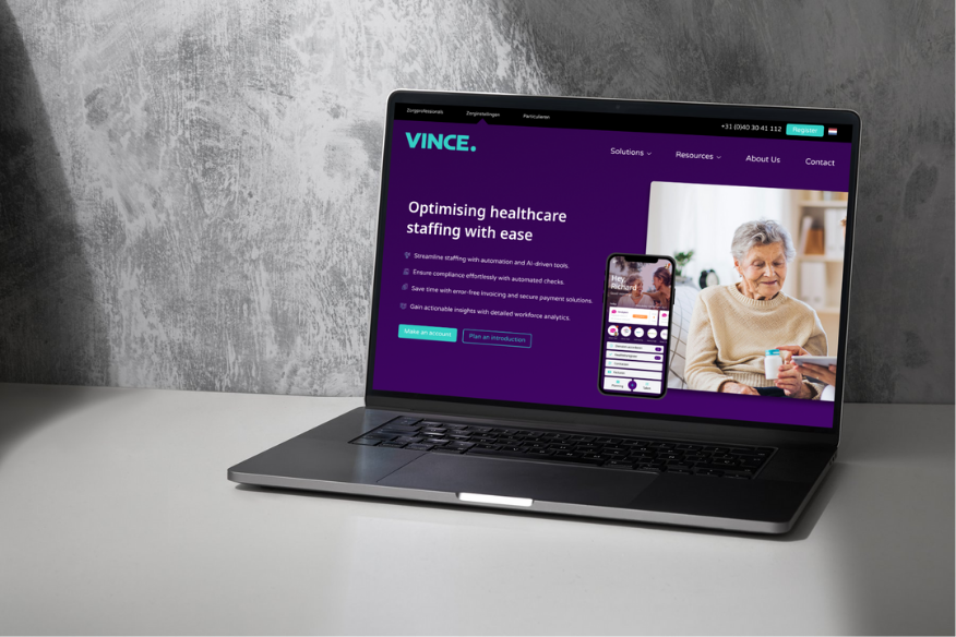 Vince website redesign